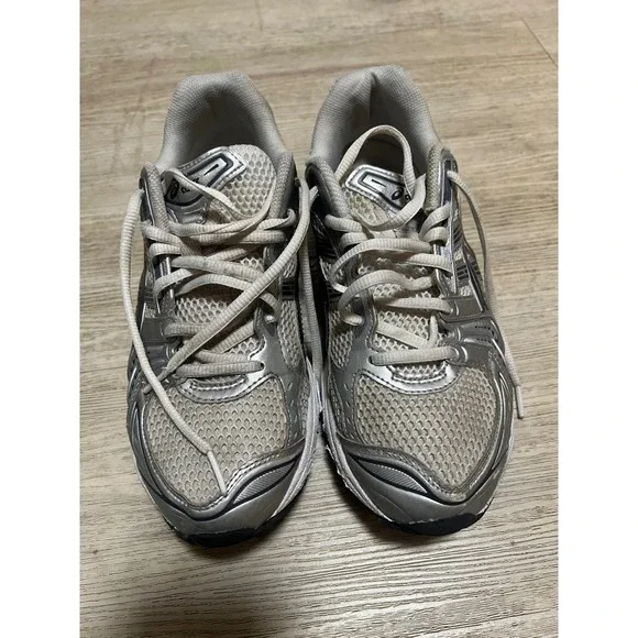 Asics Gel-Kayano 14 Mens Running Shoes Metallic Silver Cream 1203A537 Sz 8.5 - Picture 3 of 12